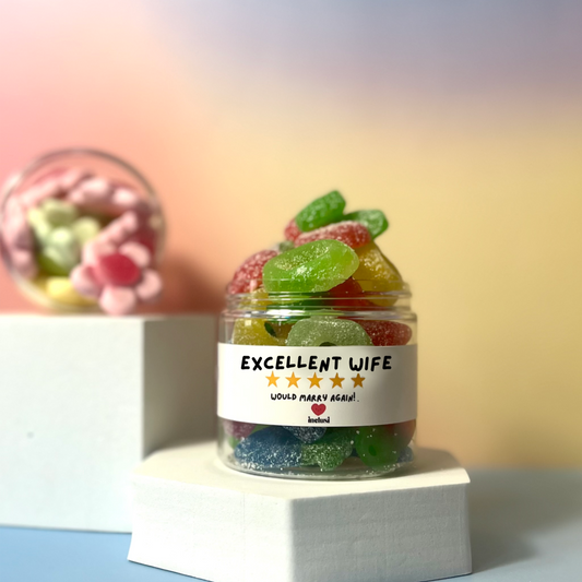 Inclusi colourful vegan and gluten free Pick N' Mix Excellent wife would marry again, anniversary gift