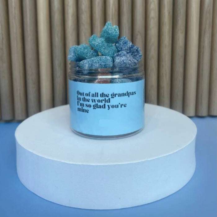 Inclusi Best grandpa vegan and gluten free blue sweet gifting for fathers day