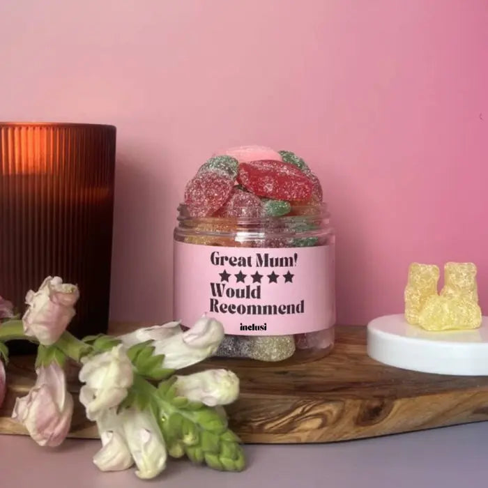 Funny inclusi great mum would recommend vegan and gluten free sweets