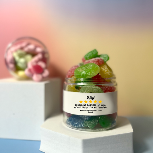 Inclusi vegan and gluten free Pick N' Mix personalised brother in law funny gift