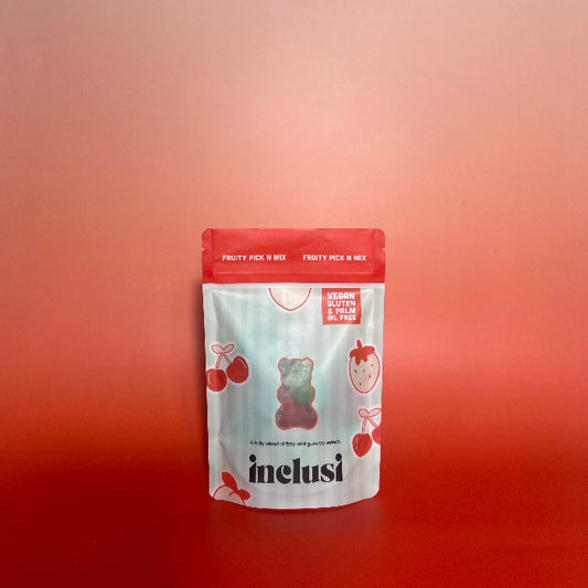 Inclusi Fruity Vegan and Gluten free Sweet Pick N Mix pouch