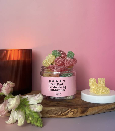Funny New home Gift - Great Pad Let Down By Inhabitants Sweet Jar Inclusi