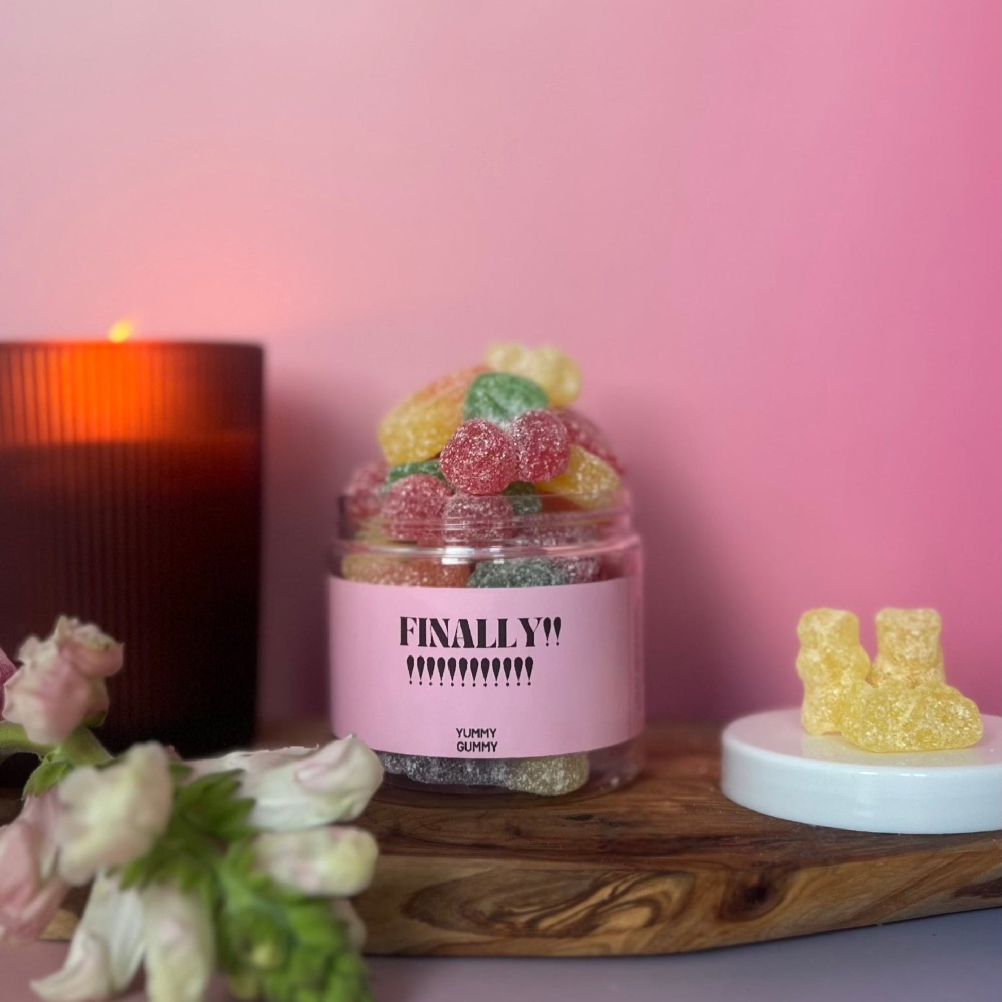 Vegan and gluten free sweet jar for a celebration.