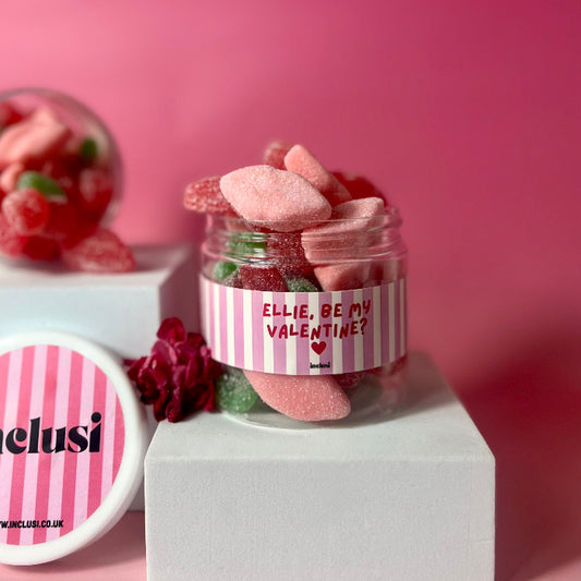 Inclusi vegan and gluten free pick n mix personalised will you be my valentines 