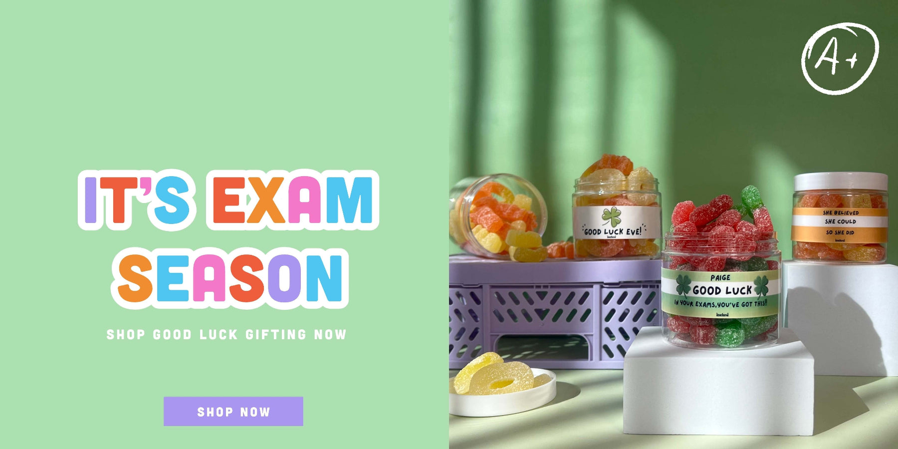 vegan good luck with exams inclusi jars 